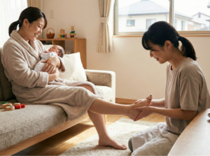 産後ママのむくみ・足のだるさに！専門家が教える足マッサージの効果とケア方法